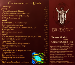 Cor Iesu - Tomasz Mońko Cor Iesu - Tomasz Mońko